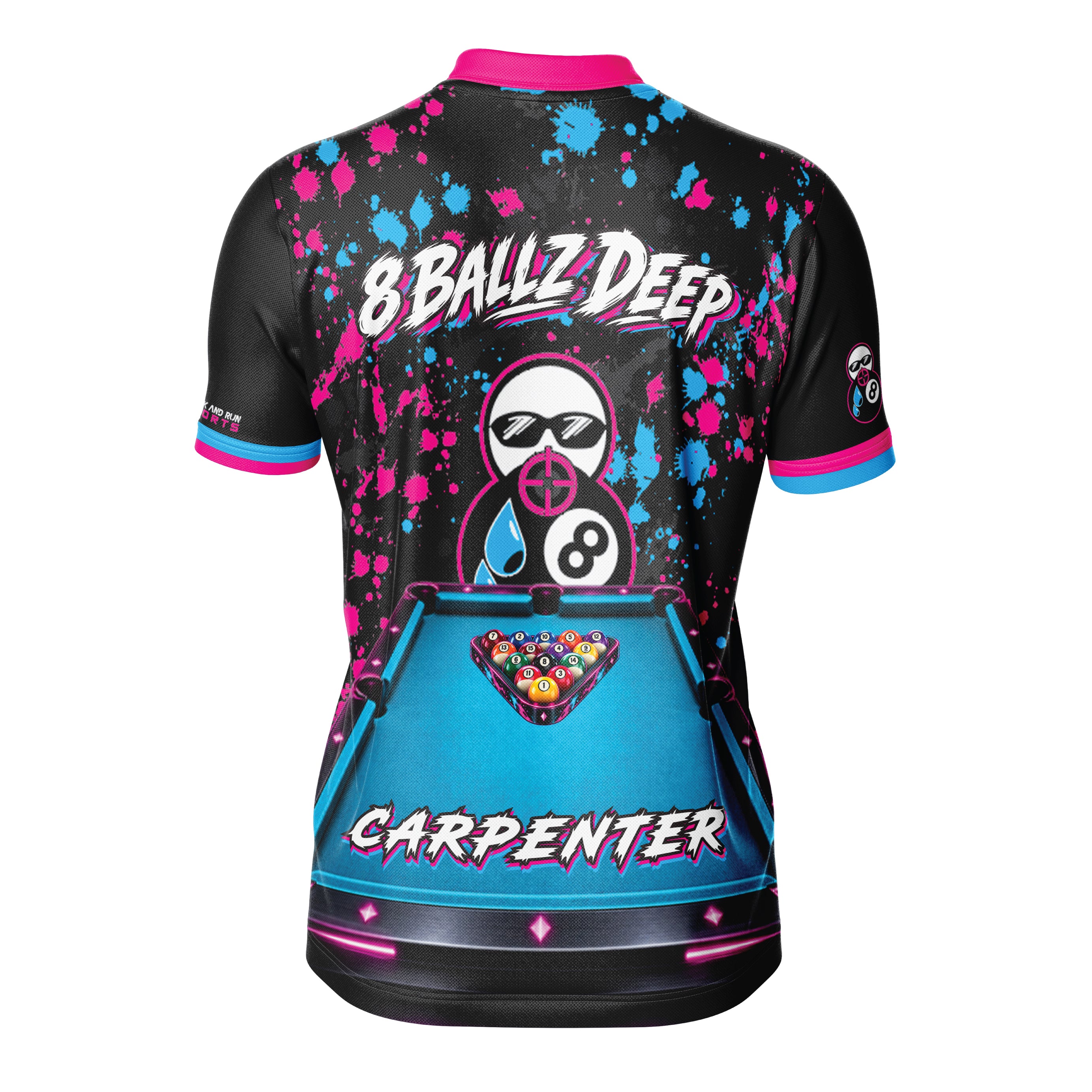 8 Ballz Deep Custom Billiards Jersey