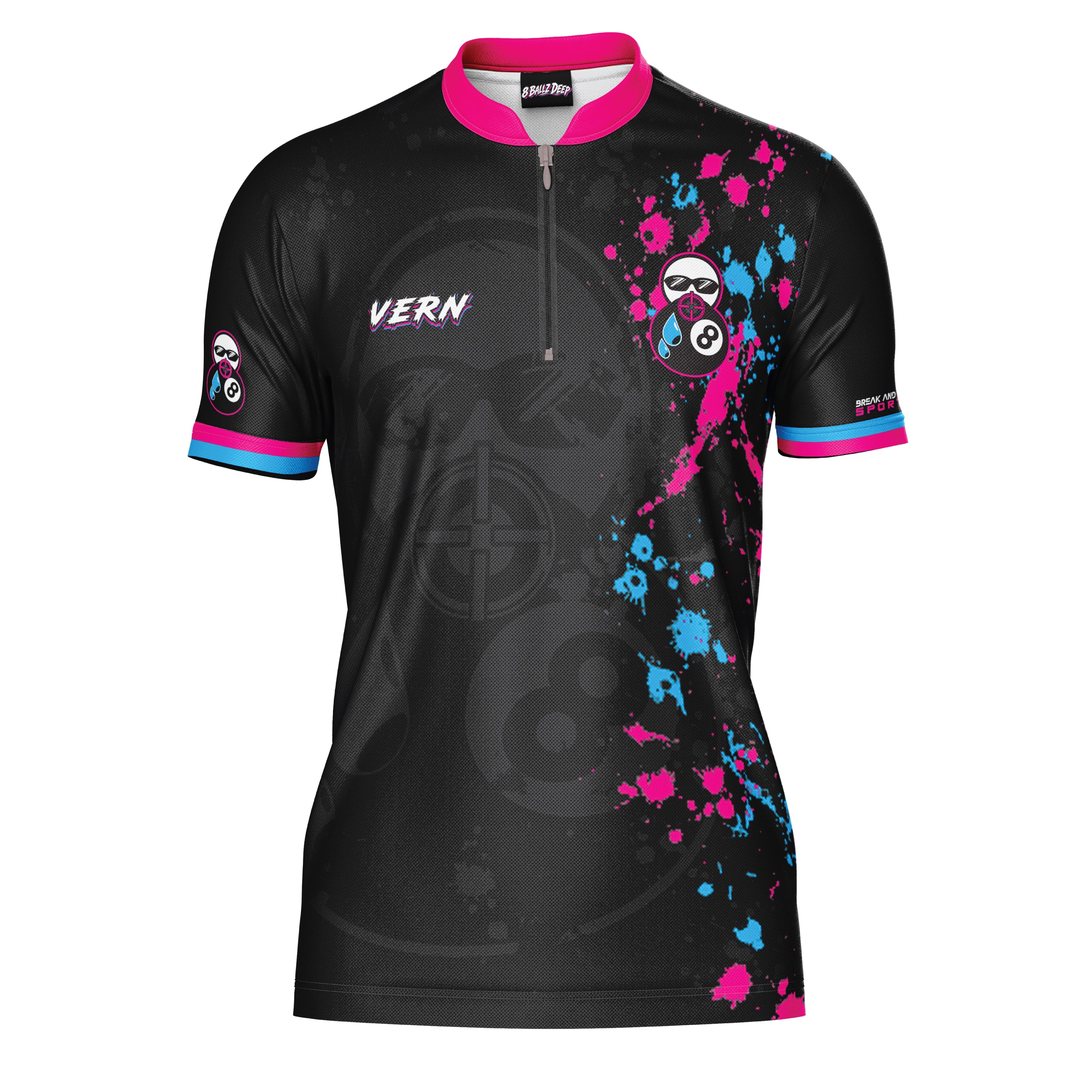 8 Ballz Deep Custom Billiards Jersey
