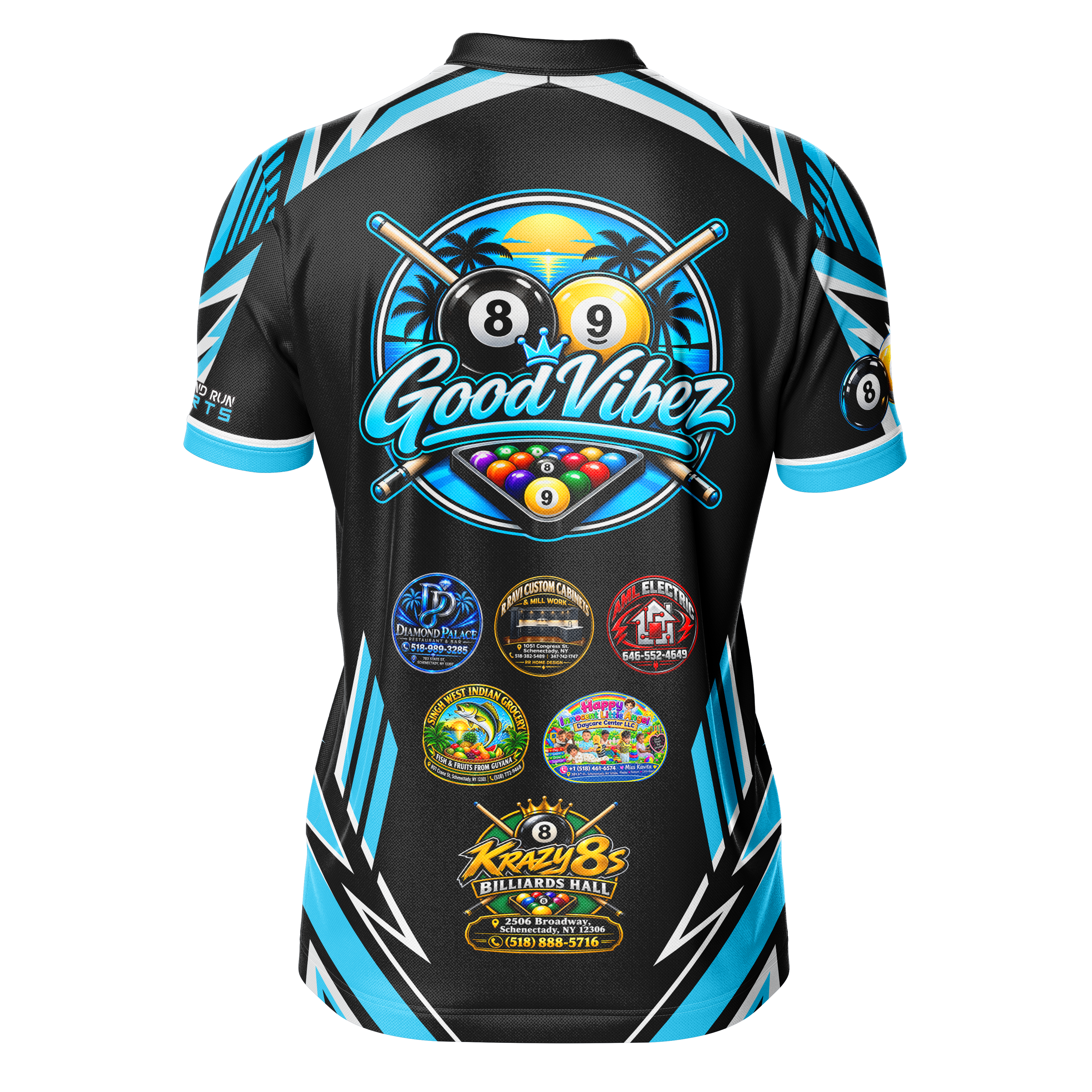 Good Vibez Custom Billiards Jersey