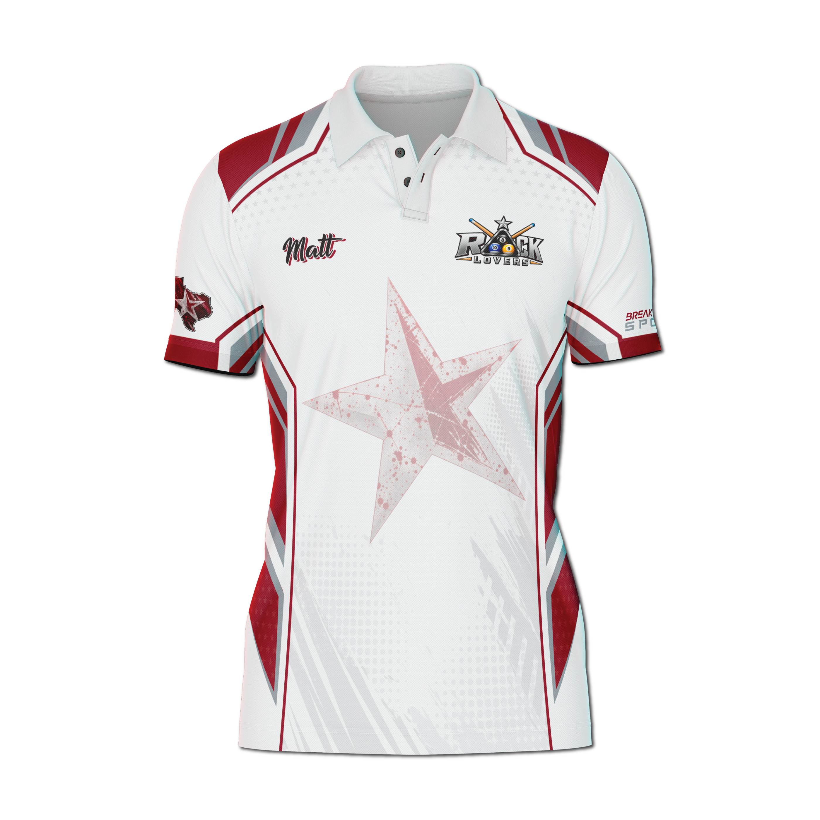 Rack Lovers Custom Billiards Jeresy (WHITE)