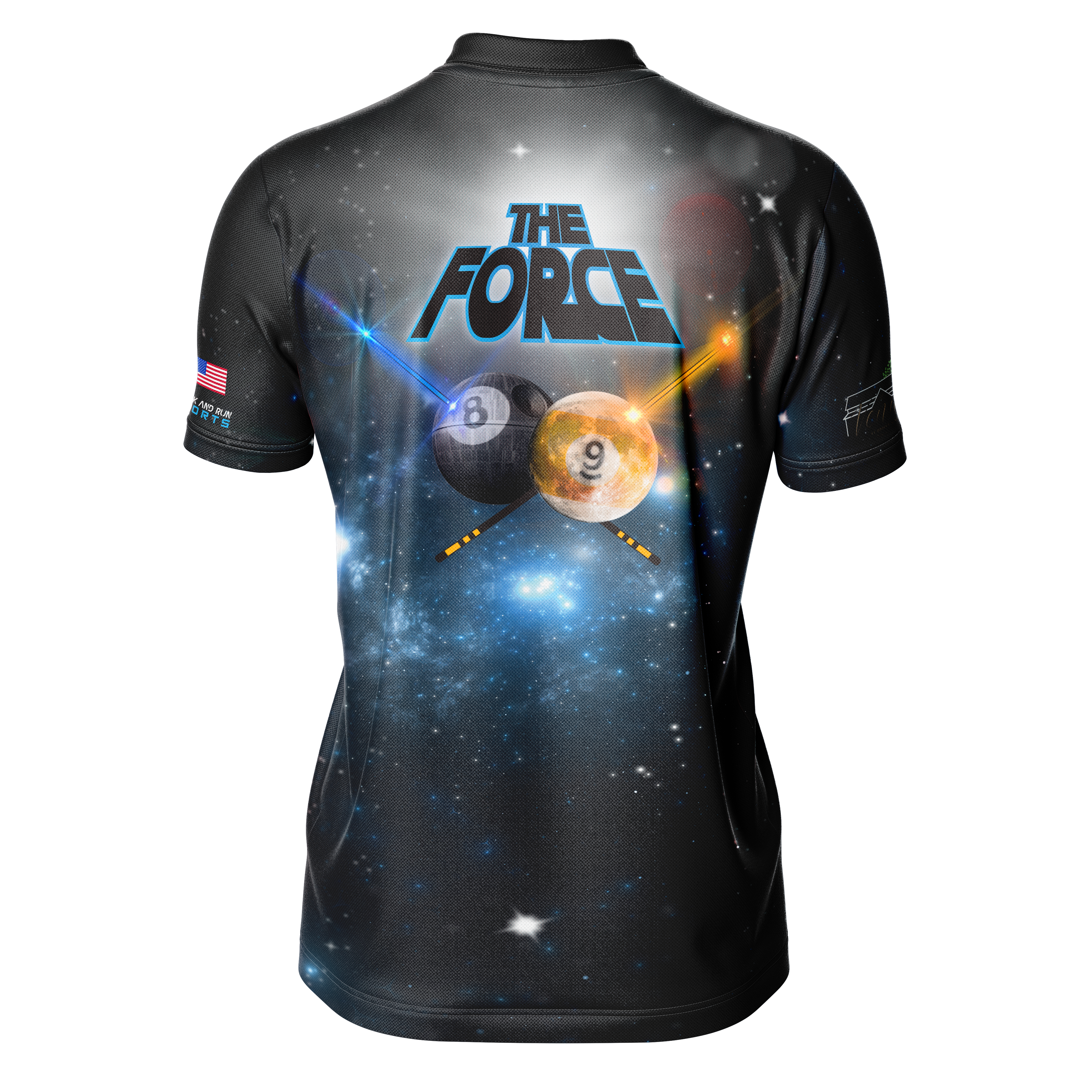 The Force Custom Sublimated Billiards Jersey | Pool League Jersey