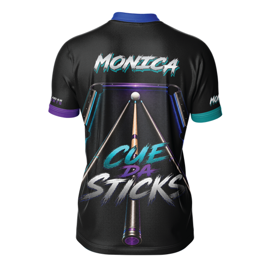 Cue Da Sticks Custom Billiards Jersey